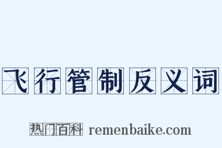 飞行管制反义词是什么意思的图片